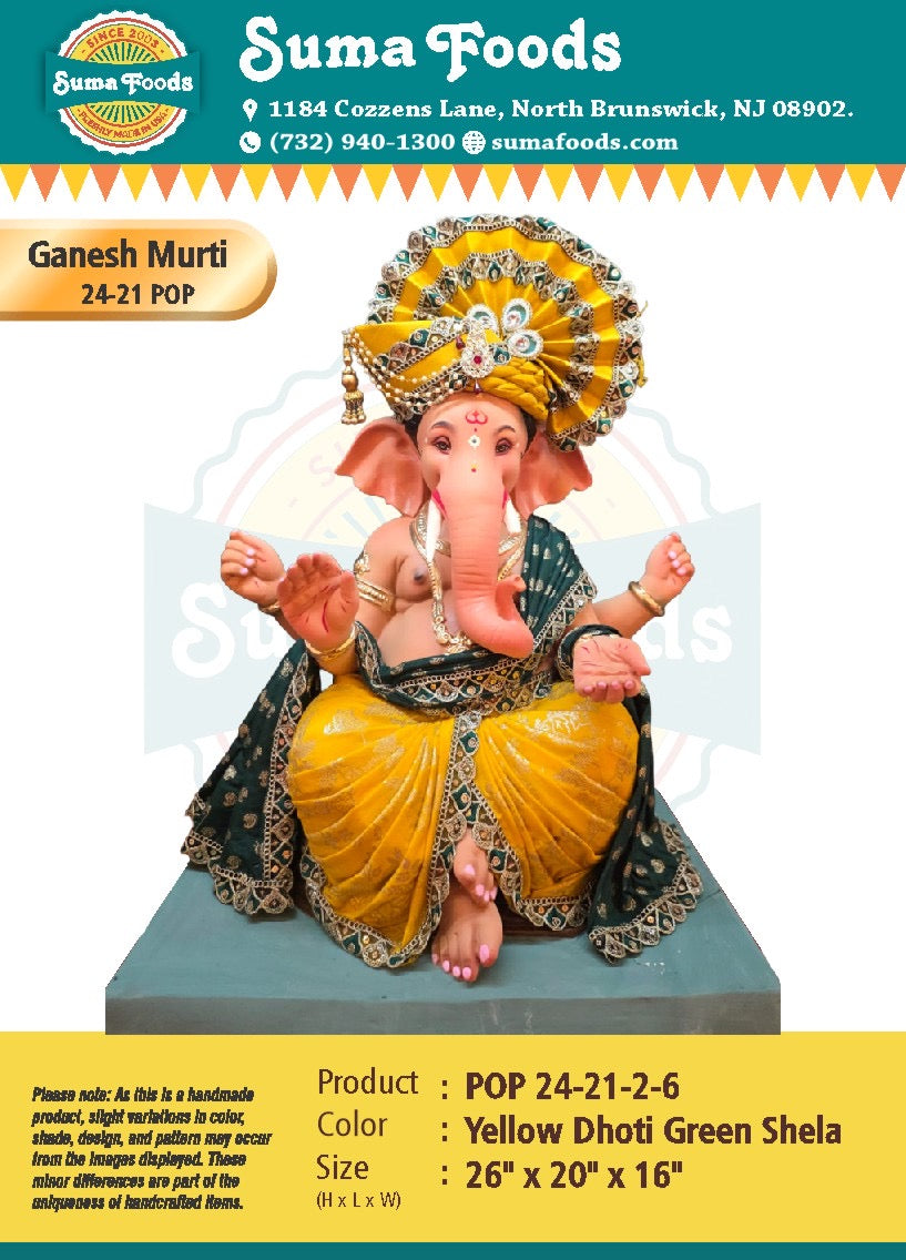 24"-21" POP Ganesh murrti Model 24-21-2-6