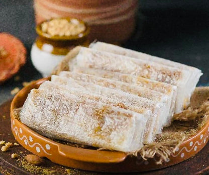 Pootharekulu ( Edible Rice Paper Sweet with Jaggery, Ghee, Dry Fruits)