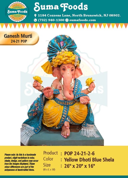24"-21" POP Ganesh murrti Model 24-21-2-6