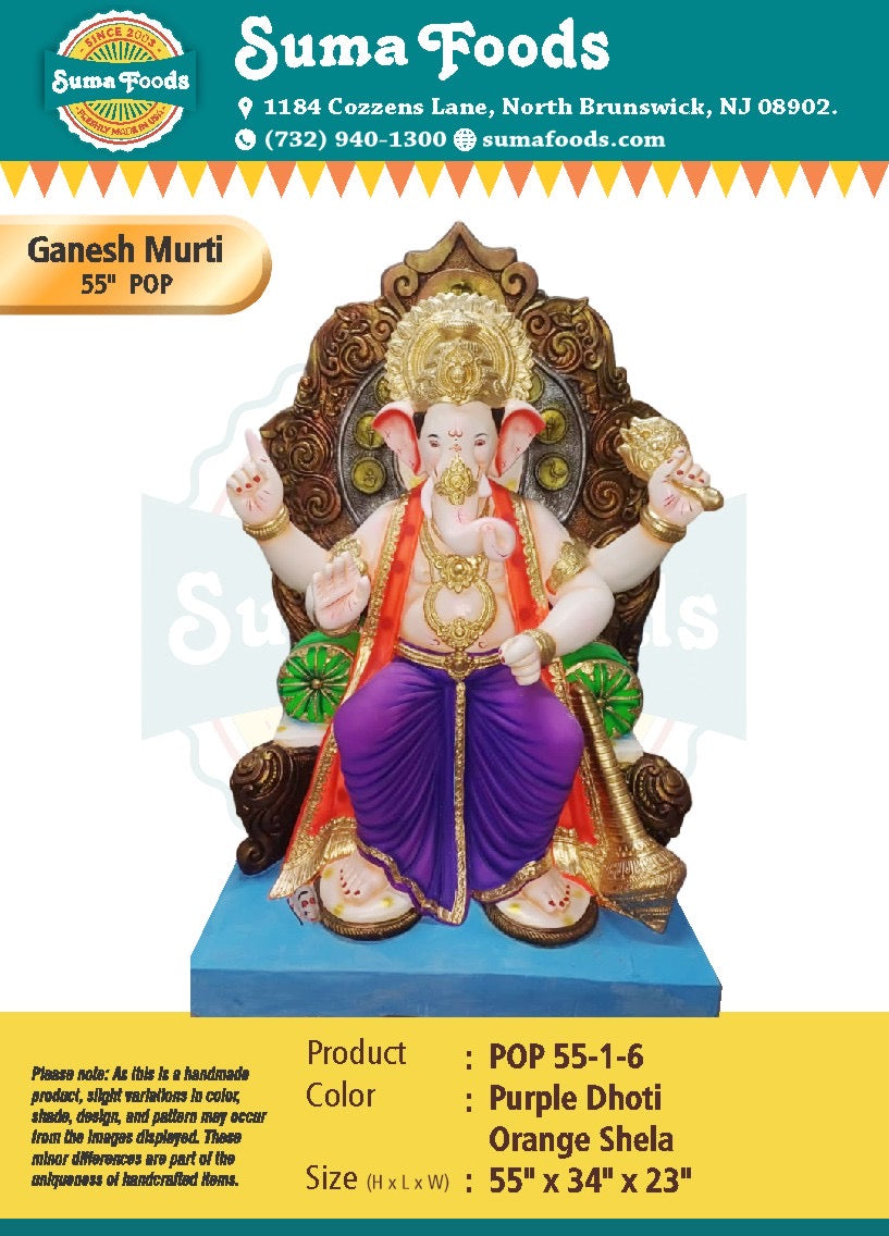 55" POP Ganesh murti Model 55-1-6