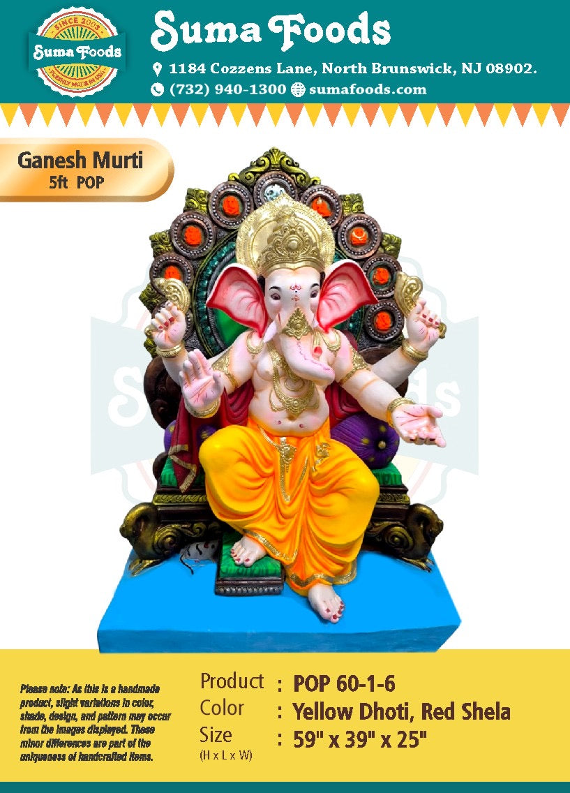 60" POP Ganesh murti Model 60-1-6