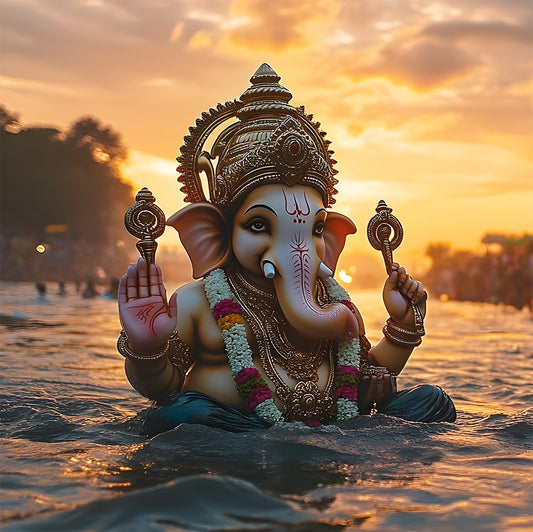 Ganesh Visarjan - 13" and smaller