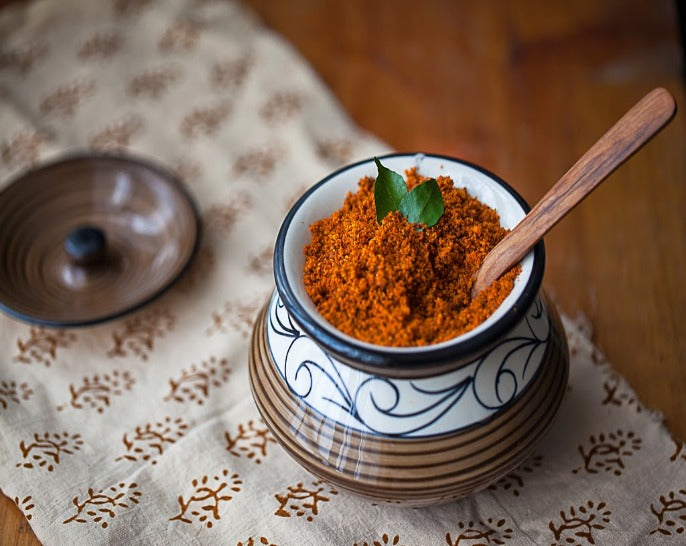 Peanut chutney is traditional Maharashtrian condiment.