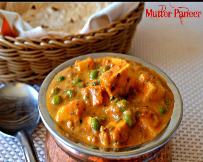 Mutter Paneer made of Greenpeas, Paneer and spices